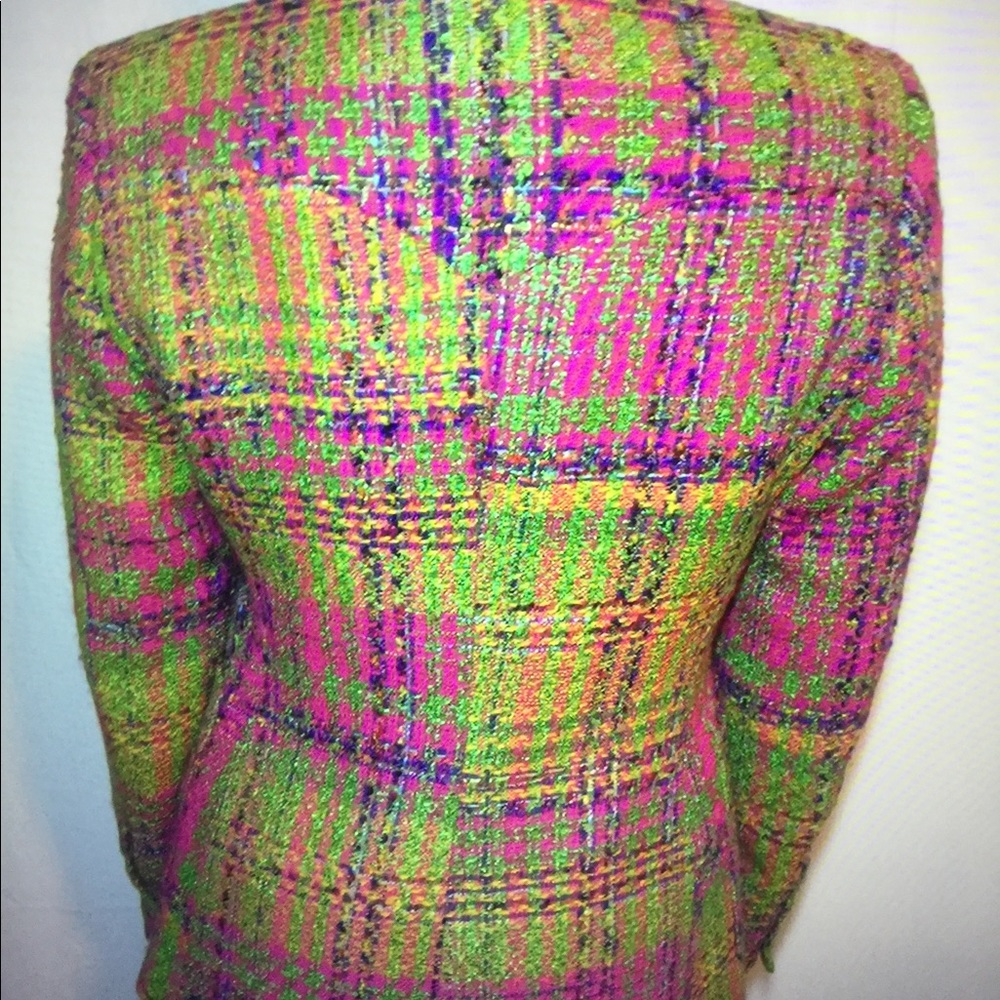 VTG 90’s CHRISTIAN LACROIX Tweed BOUCLE Blazer - Picture 9 of 9